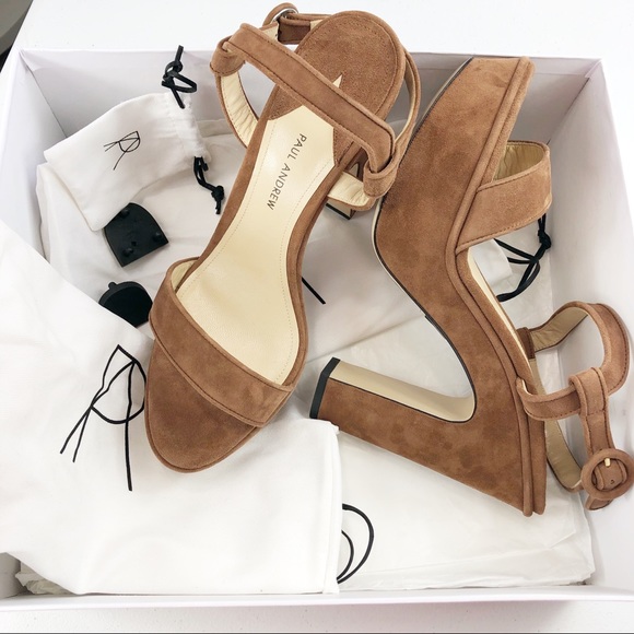 Paul Andrew Staton Platform Sandals Brown Size 11 - Picture 7 of 8